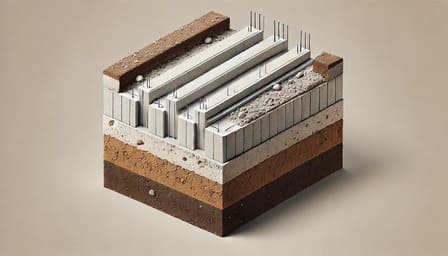 Заглубленный бутовый 10×12 м