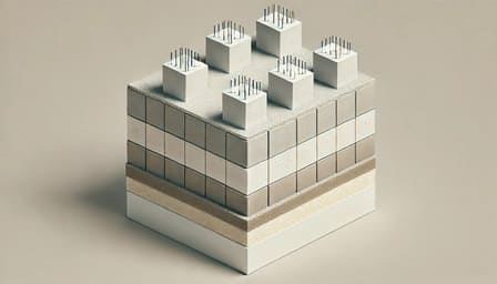 ЖБ сваи для дома из пеноблоков 6×8 м